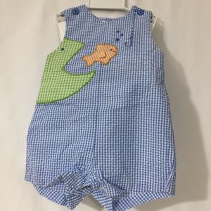 🆕NWT Zubels⭐️Baby Fish Romper⭐️size 6 months⭐️
